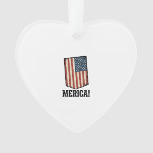 Chemise graphique patriotique Vintage Merica Flag_