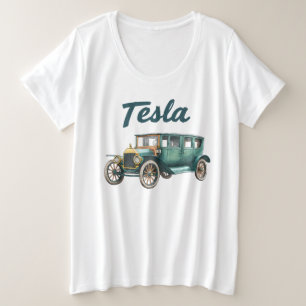 Chemise graphique vintage classique de voiture éle