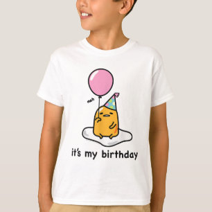 Chemise Gudetama "C'est mon anniversaire" T-Shirt