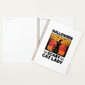 Chemise Halloween Dame de chat effrayant Gravure V (Devant avec enveloppe)