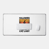 Chemise Halloween Dame de chat effrayant Gravure V (Clavier et souris)