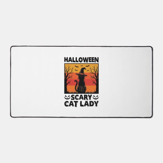 Chemise Halloween Dame de chat effrayant Gravure V (Recto)