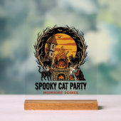 Chemise Halloween Gravure Vintage Fête de Chat Eff (Neutre)