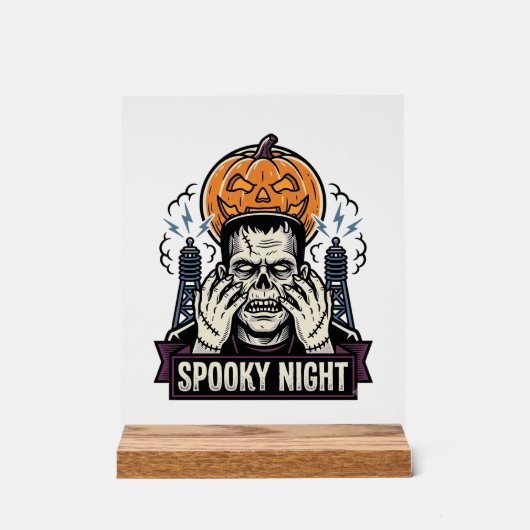 Chemise Halloween Monstre avec Gravure de Lune de (Recto)