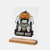 Chemise Halloween Monstre avec Gravure de Lune de (Angle)
