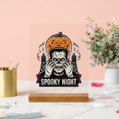 Chemise Halloween Monstre avec Gravure de Lune de (Mariage)