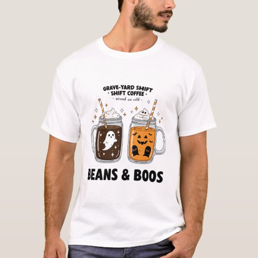 chemise halloween, t-shirt fantôme mignon, drôle h (Devant)
