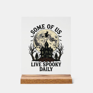 Chemise Halloween tous les jours avec lune hantée