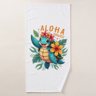 Chemise hawaïenne Aloha Hawaï Tortue de mer Fille