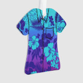 Chemise hawaïenne de Flora de ketmie de mélange de (devant)