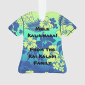 Chemise hawaïenne de Flora de ketmie de mélange de (dos)