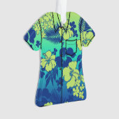 Chemise hawaïenne de Flora de ketmie de mélange de (devant)