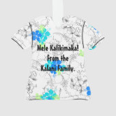 Chemise hawaïenne de ketmie de jardin de minuit (dos)