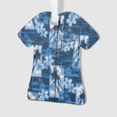 Chemise hawaïenne de Plumeria d'île de Niihau (devant)