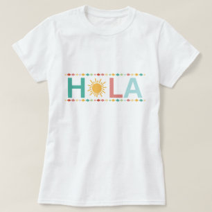 Chemise Hola, T-shirt Hola espagnol, Chemise Hello