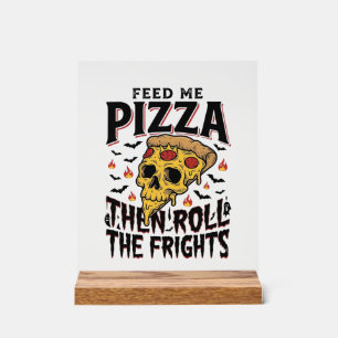 Chemise Horreur Pizza Gravure Vintage Soirée Ciném