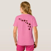 Chemise Ladybug, T-shirt taillé pour fille, chemis (Dos entier)