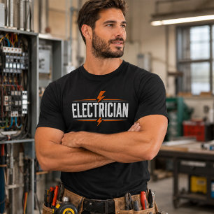 Chemise Lightning Bolt T-Shirt Électricien Vie Tra