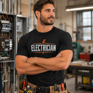 Chemise Lightning Bolt T-Shirt Électricien Vie Tra