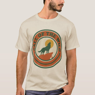 Chemise Loup Hurleur Appel De La Nature T-Shirt Ré