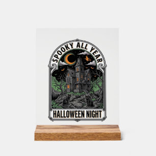 Chemise Maison Hantée Halloween Sorcière Vintage_1