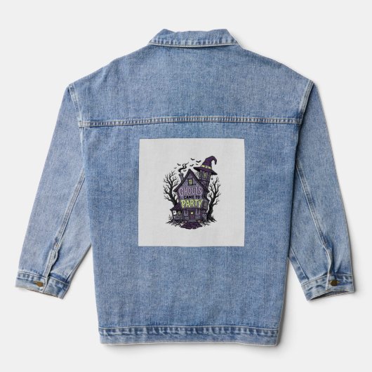 Chemise Maison Hantée Mignonne Soirée Halloween Dé (Verso)
