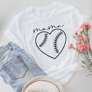 Chemise Mama Baseball, T-Shirt Baseball