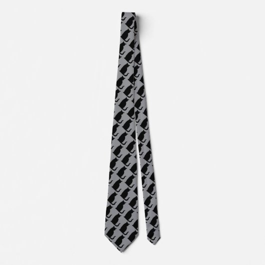 Chemise noire Accessoire Cravate gris (Devant)