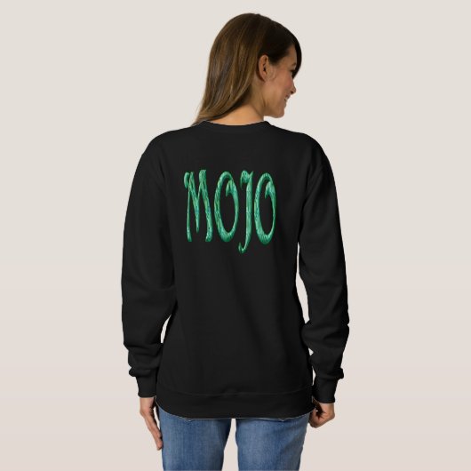chemise noire en sweat pour femmes dos (Dos entier)