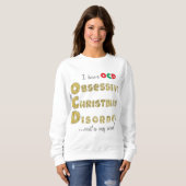 Chemise "OCD" pour Sweatshirts de Noël (Devant entier)