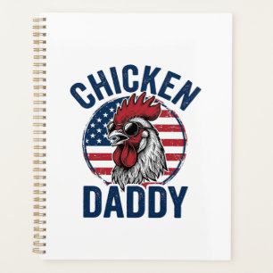 Chemise patriotique vintage Coq Papa Poulet Desi