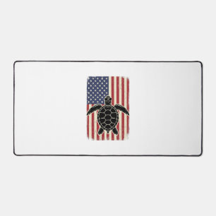 Chemise patriotique vintage tortue marine drapeau