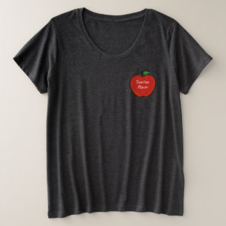 Chemise personnalisée d'Apple de professeur