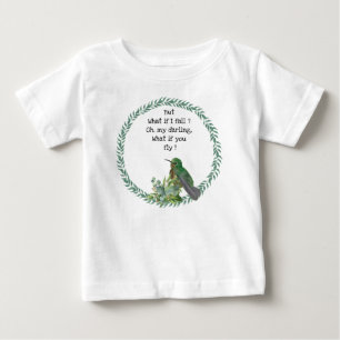 Chemise personnalisée pour bébé colibri T-shirt po