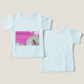 chemise pour bébé fille (Design Recto & Verso)