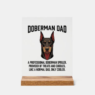 Chemise pour papa Doberman, gravure vintage pour a