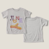Chemise pour tout-petits miel (Design Recto & Verso)