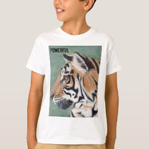 Chemise puissante de garçons de tigre de T-shirt