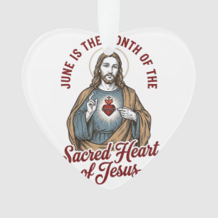 Chemise religieuse vintage juin Sacré-Cœur de Jésu
