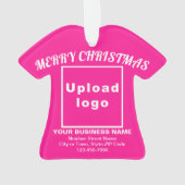 Chemise rose de Noël d'affaires forme acrylique (dos)