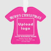 Chemise rose de Noël d'affaires forme acrylique (devant)