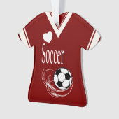Chemise rouge foncé du football (devant)