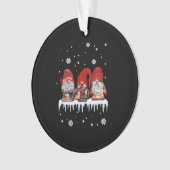 Chemise rouge Gnome Noël Gnomies roux Machine à co (devant)