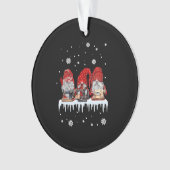 Chemise rouge Gnome Noël Gnomies roux Machine à co (devant)