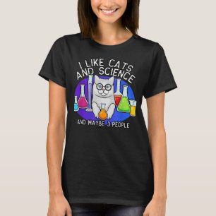 Chemise Science Et Chats, T-shirt Amoureux des cha