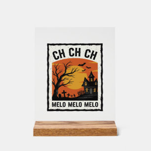 Chemise silhouette d'arbre hanté Halloween vintage