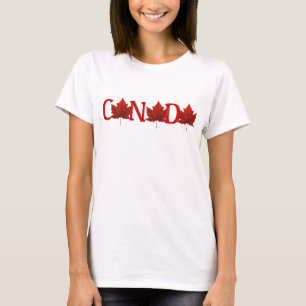 Chemise Souvenir en T-shirt Feuille d'érable Canad