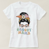 Chemise super Mama, T-shirt Retro Mama (Design devant)