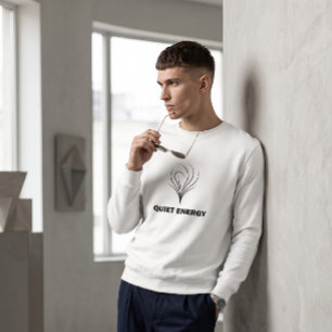 Chemise sweatshirt blanche minimaliste   Abstrait