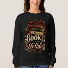 Chemise sweatshirt Book Lover Xmas pour les Fêtes